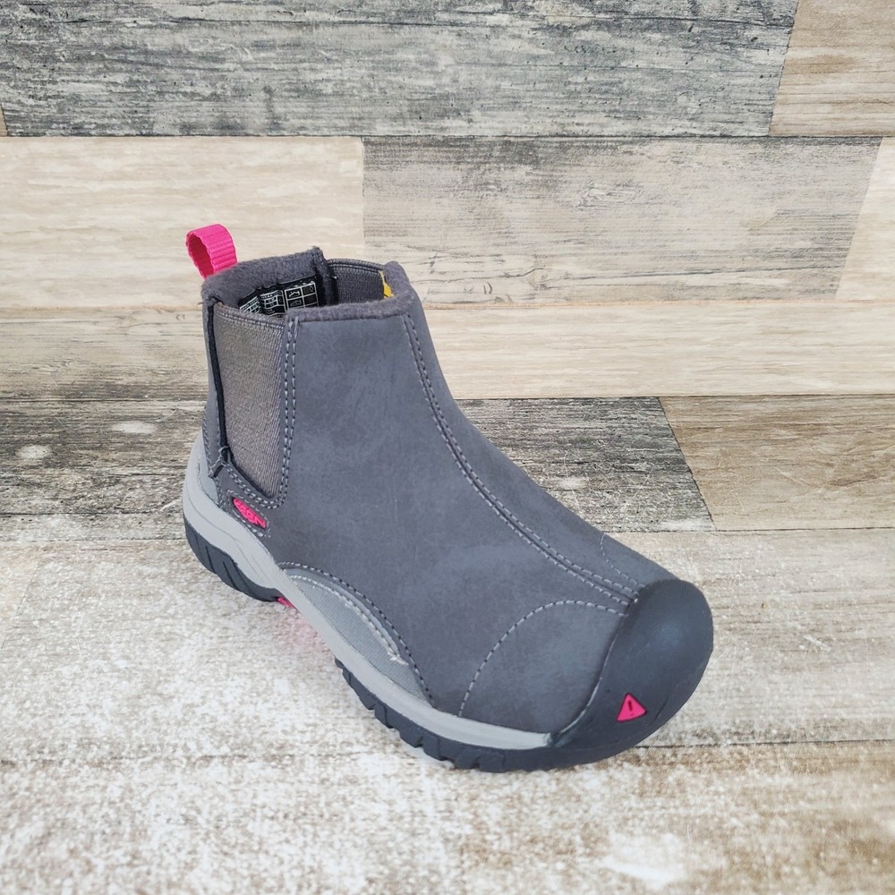 Keen Kootenay III Kids Chelsea Boots Sz 8 Leather Winter Ankle Boots